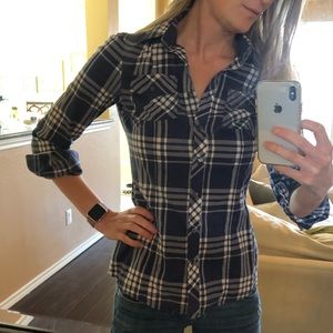 Banana Republic button down plaid shirt